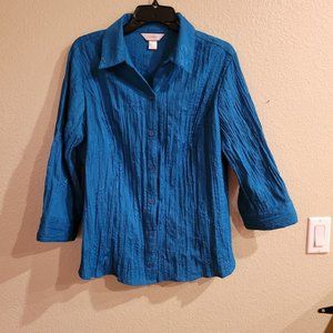 Bright Blue Button Down Shirt